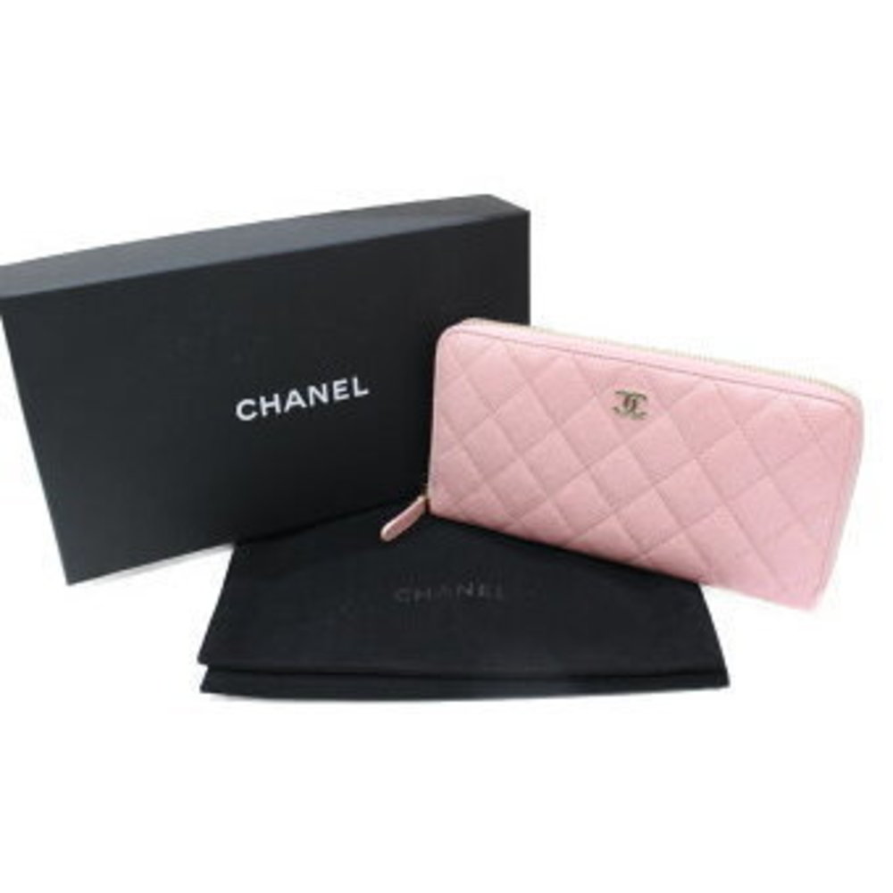 Chanel Long Wallet Caviar skin Pink Spring Summer - Picture 11 of 11